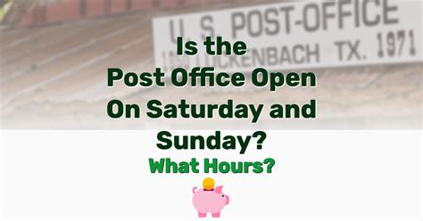 Thursday 900am - 100pm. . Saturday post office hours